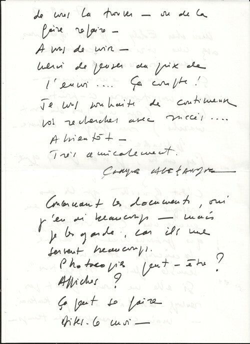 Brigitte Lahaie — Claude Alexandre · Photographie originale argentique signée + lettre autographe + dédicace · Édition originale · La Musardine, 1999