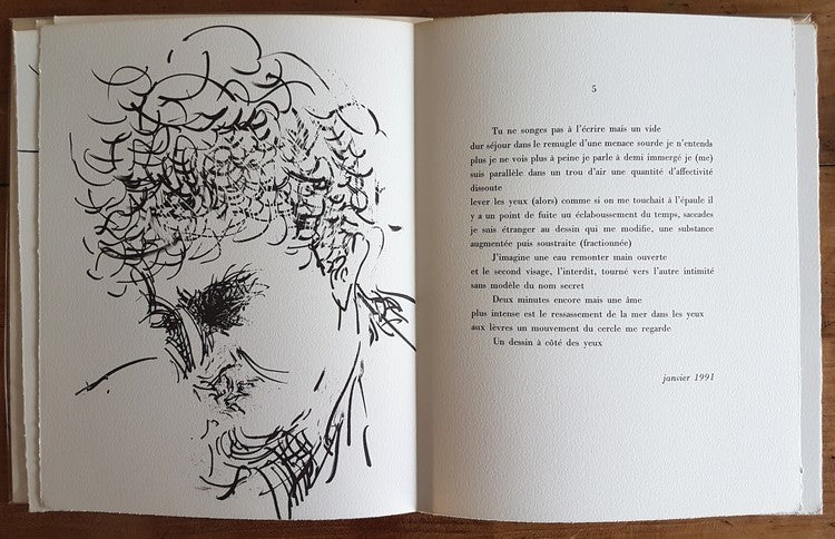 Trois États du Toi — Olivier Debré · 9 lithographies originales · Hors commerce signé par les 4 auteurs · Édition originale · La Sétérée, 1992