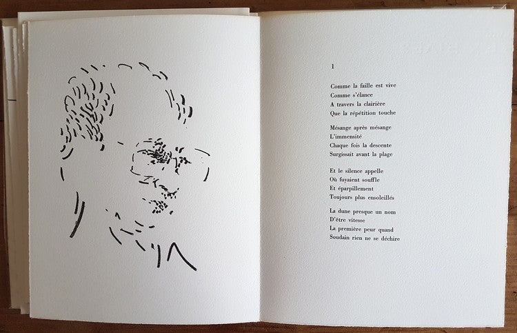 Trois États du Toi — Olivier Debré · 9 lithographies originales · Hors commerce signé par les 4 auteurs · Édition originale · La Sétérée, 1992