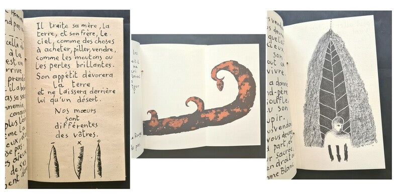 Au Bord du Monde — Paroles du Chef Seattle · Sérigraphies de Paul Combes · N° 476/500 sur Vélin d'Arches · Hors commerce · Aquaform, 2000