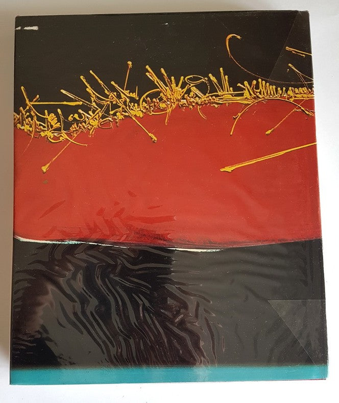 Georges Mathieu — Peinture originale double page avec dédicace autographe · Édition originale · Hachette-Fabbri, 1969
