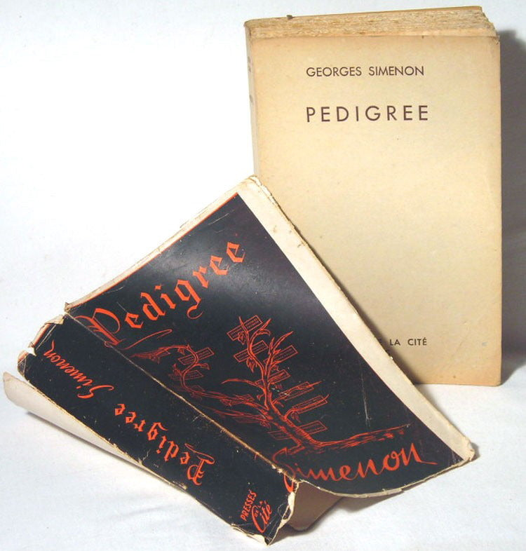 Pedigree — Georges Simenon · Édition originale non expurgée · N° 149/200 sur Vélin Alfama · Complet de la jaquette · Presses de la Cité, 1948