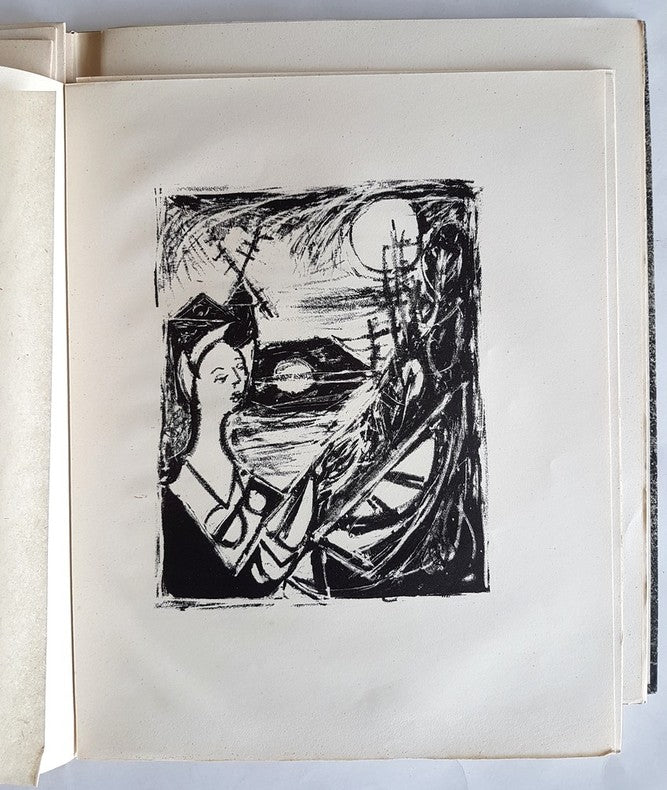 Les Trois Solitaires — Robert Desnos · 5 lithographies d'Yvette Alde · N° 290/300 sur Lafuma · Œuvres posthumes inédites · Les 13 Épis, 1947