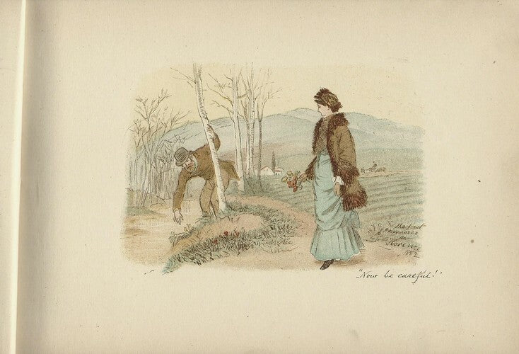 A Sketch-Book of R.Caldecott's — Carnet de croquis en fac-similé · Edmund Evans · George Routledge & Sons, Londres, c.1880