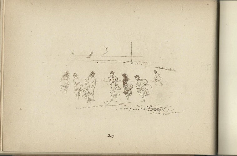 A Sketch-Book of R.Caldecott's — Carnet de croquis en fac-similé · Edmund Evans · George Routledge & Sons, Londres, c.1880