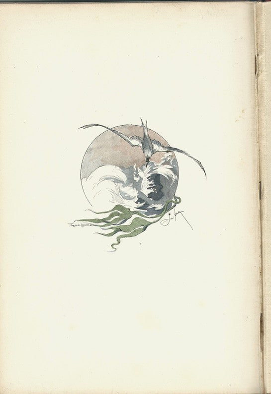 La Guerre sous l'Eau — Georges Le Faure · Couverture polychrome de José Roy · 120 illustrations de Fernand Fau · Éditions Dentu, 1892