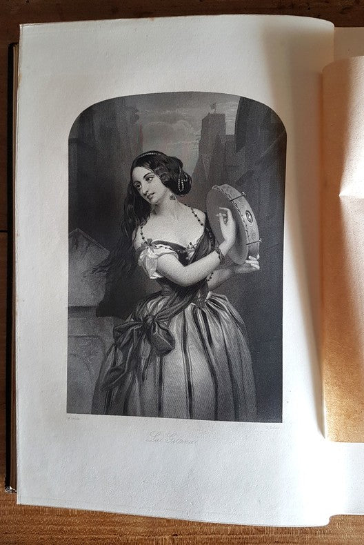 Le Saphir — Livre des Salons · 12 Gravures Anglaises · Sous la direction du Bibliophile Jacob · Cartonnage romantique · Magnin, Blanchard & Cie, 1837