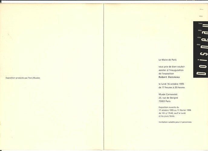 Le Vin des Rues — Robert Doisneau & Robert Giraud · Double dédicace autographe · Denoël, 1983