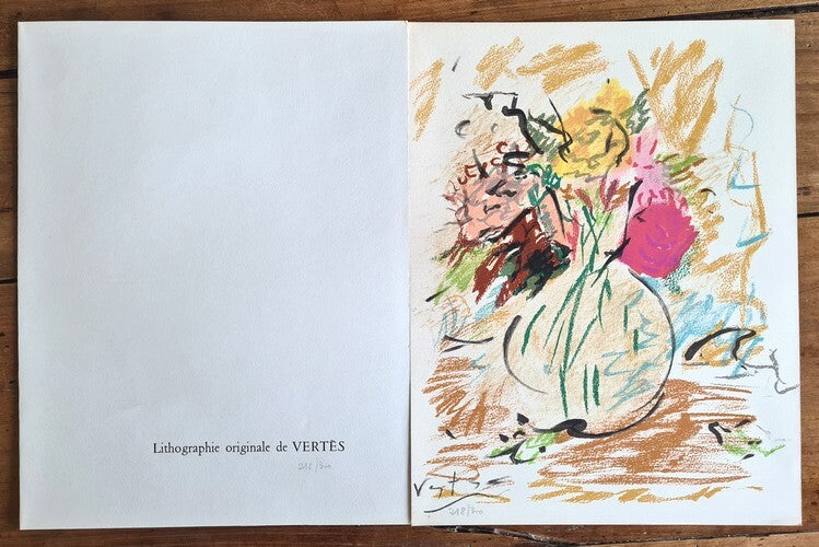 Vertès, un et divers — Marcel Vertès · Lithographie originale en couleurs · N° 218/300 sur grand vélin blanc · Édition originale · Vialetay/Trinckvel, 1961