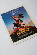 Dar l'Invincible — Affichette originale d'exploitation · Don Coscarelli · Marc Singer · MGM/Prodis Paris, 1982