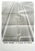 Le Langage des Sables — Lucien Clergue · Dépliant presse original · Centre Pompidou · Complet du prière d'insérer · 1975
