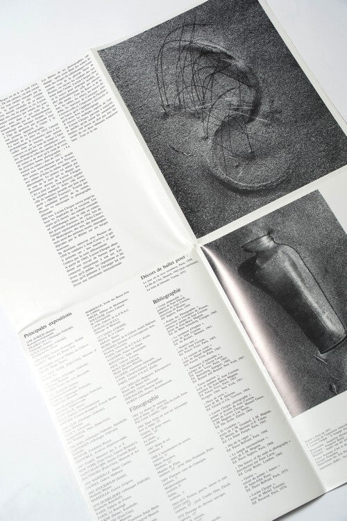 Le Langage des Sables — Lucien Clergue · Dépliant presse original · Centre Pompidou · Complet du prière d'insérer · 1975