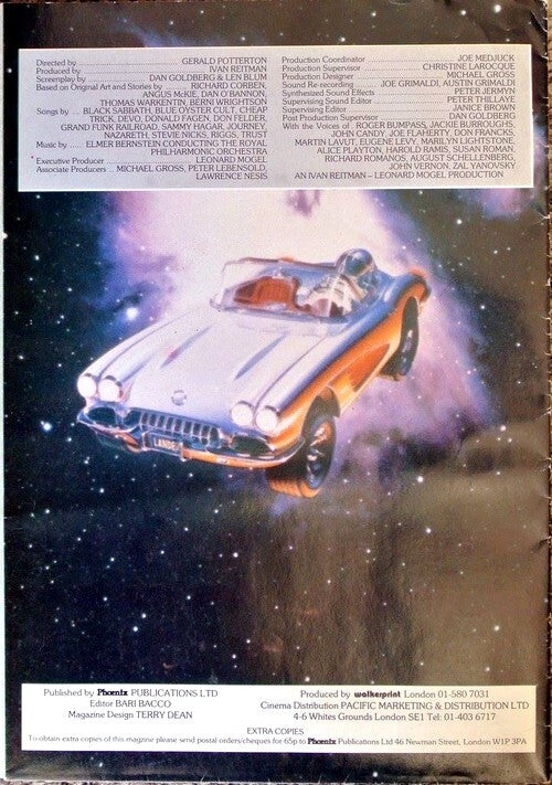 Heavy Metal - Official Poster Magazine — Dossier de presse original · Affiche dépliante Chris Achilleos · Corben, Wrightson, O'Bannon & al. · Phoenix Publications, 1981