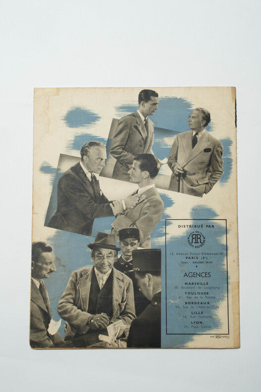 Monsieur la Souris — Dossier de presse original · Georges Lacombe · Raimu · Complet des deux timbres · Films Roger Richebé, 1942
