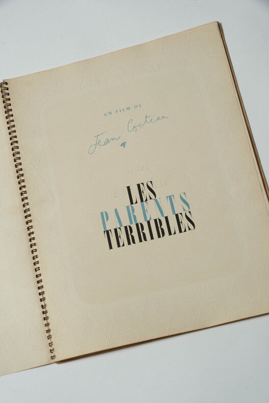 Les Parents Terribles — Dossier de presse original · Jean Cocteau · Jean Marais · Dessin lithographique de Jan Mara · Les Films Ariane, 1948