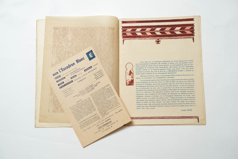 L'Escadron Blanc — Dossier de presse original · René Chanas · D'après Joseph Peyré · Ciné-Selection, 1949