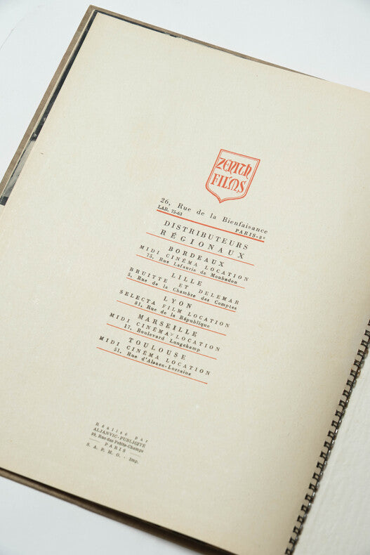 La Couronne de Fer — Dossier de presse original · Alessandro Blasetti · Grand Prix de la Biennale de Venise · 1941