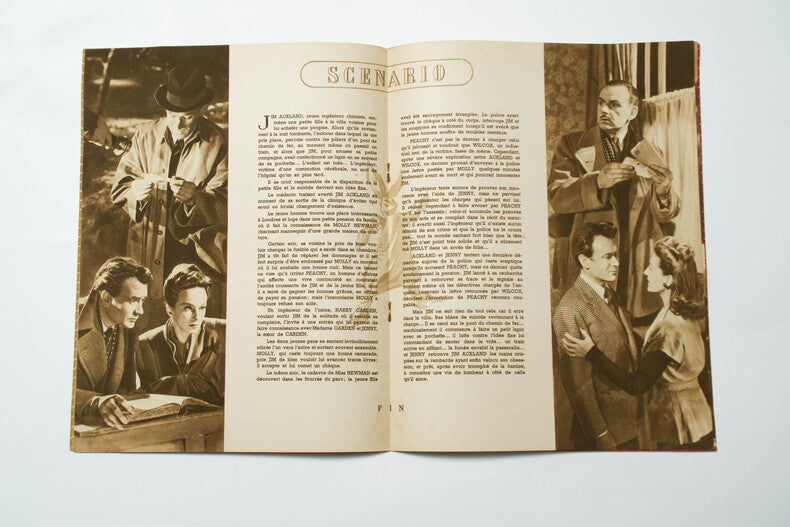 L'Homme d'Octobre — Dossier de presse original · Roy Baker · Eric Ambler · John Mills · Joan Greenwood · 1947