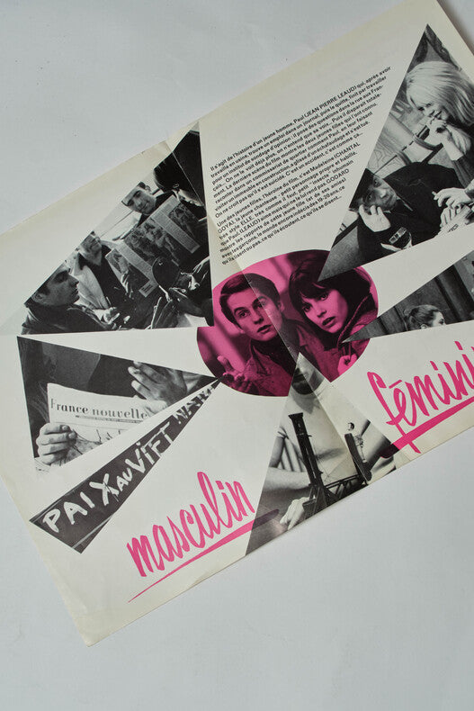 Masculin Féminin — Dossier de presse original · Jean-Luc Godard · Chantal Goya · Jean-Pierre Léaud · 1966