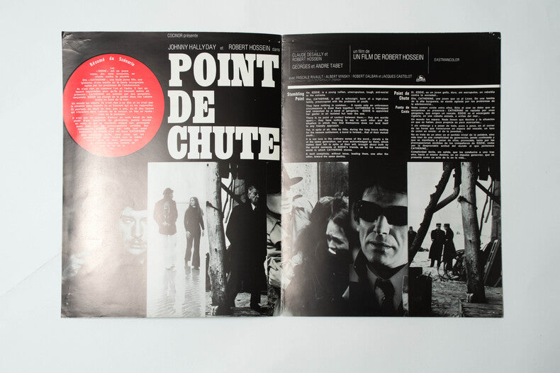 Point de Chute — Dossier de presse original · Robert Hossein · Johnny Hallyday · 1970