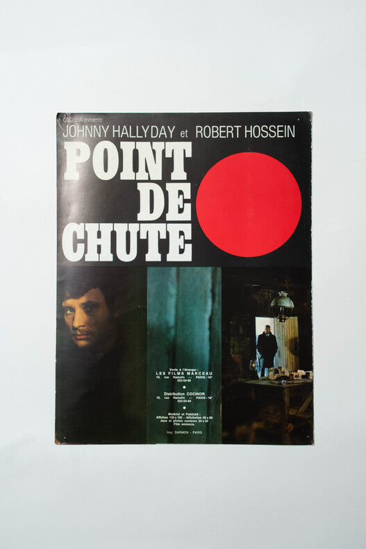 Point de Chute — Dossier de presse original · Robert Hossein · Johnny Hallyday · 1970