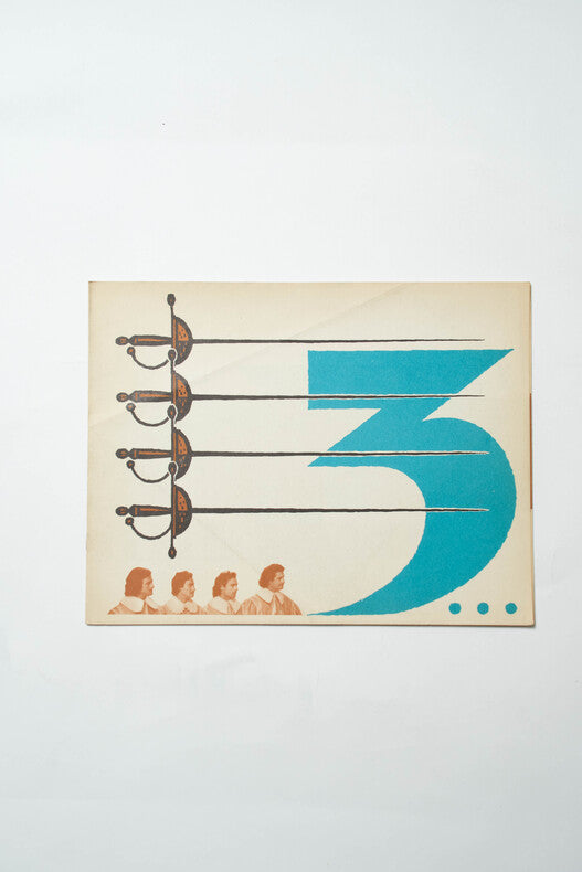Les Trois Mousquetaires — Dossier de presse original avec pop-up · Bernard Borderie · Gérard Barray · Mylène Demongeot · 1961
