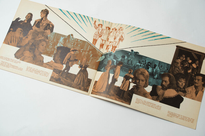 Les Trois Mousquetaires — Dossier de presse original avec pop-up · Bernard Borderie · Gérard Barray · Mylène Demongeot · 1961