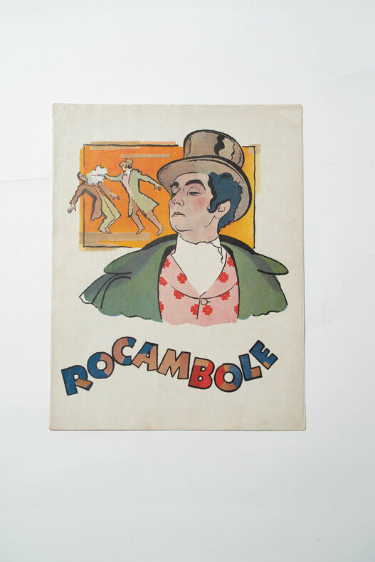 Rocambole — Dossier de presse original illustré · Jacques de Baroncelli · René Péron · Pierre Brasseur · 1948