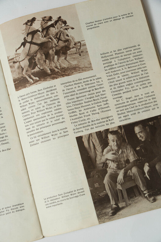 Ben-Hur — Dossier de presse original · William Wyler · Charlton Heston · MGM / Random House, 1959