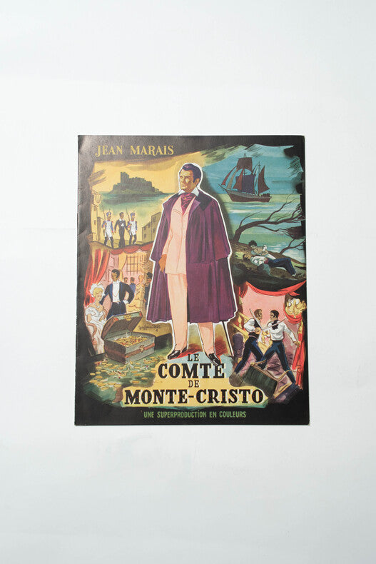 Le Comte de Monte-Cristo — Dossier de presse original · Robert Vernay · Jean Marais · Couverture Guy-Gérard Noël · Les Films Sirius, 1954