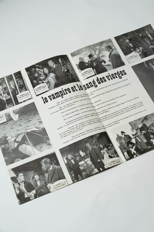 Le Vampire et le Sang des Vierges — Dossier de presse original · Harald Reinl · Christopher Lee · Lex Barker · 1967