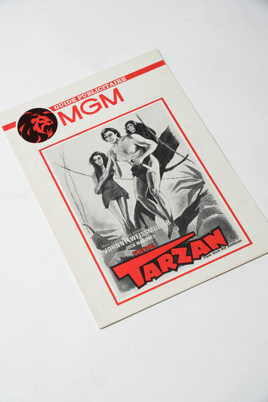 Festival Tarzan — Guide publicitaire original · Johnny Weissmuller · Maureen O'Sullivan · Richard Thorpe · MGM · 1970