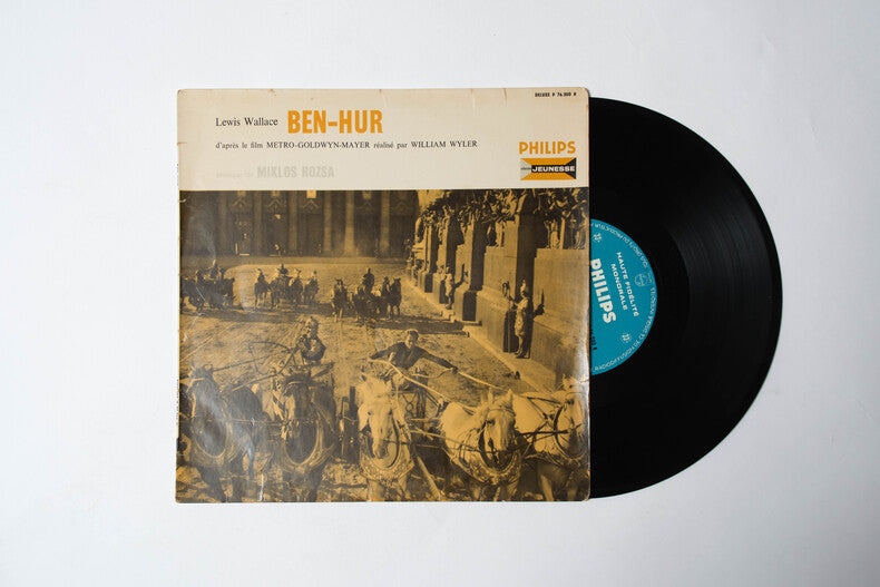 Ben-Hur — Disque 33 tours · Adaptation audio · Jean Servais · Jean Rochefort · Miklos Rozsa · 1961