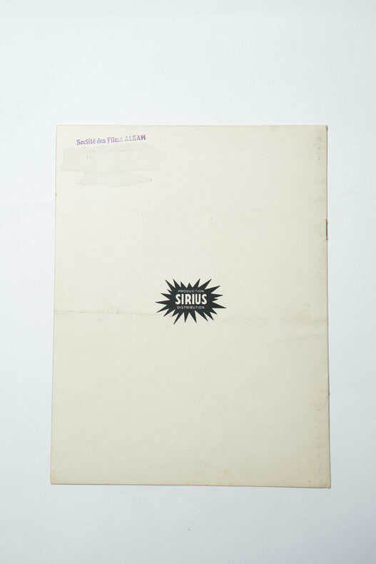 Je suis un Mouchard — Dossier de presse original · René Chanas · Couverture Michel Gourdon · Paul Meurisse · Productions Sirius, 1953