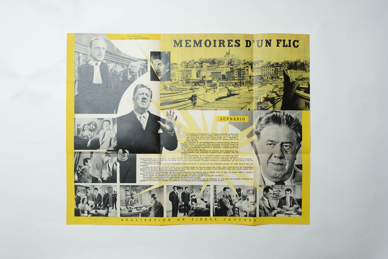 Mémoires d'un Flic — Dossier de presse original · Pierre Foucaud · Michel Simon · Fernand Sardou · 1956
