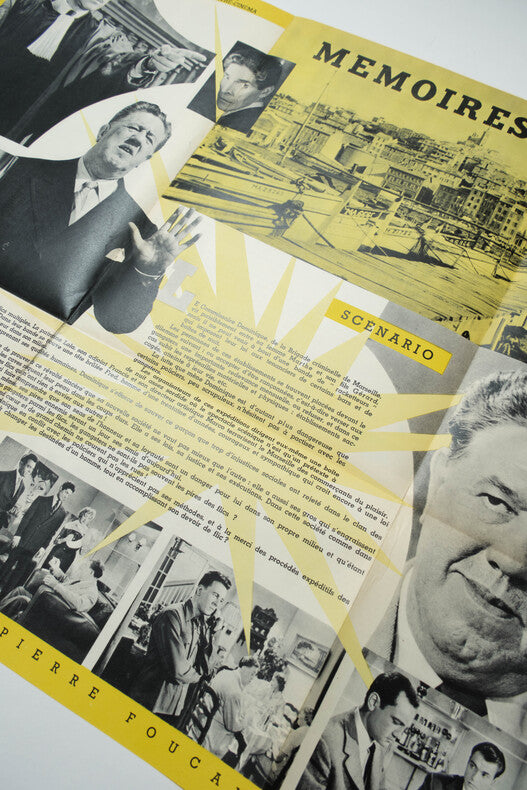 Mémoires d'un Flic — Dossier de presse original · Pierre Foucaud · Michel Simon · Fernand Sardou · 1956