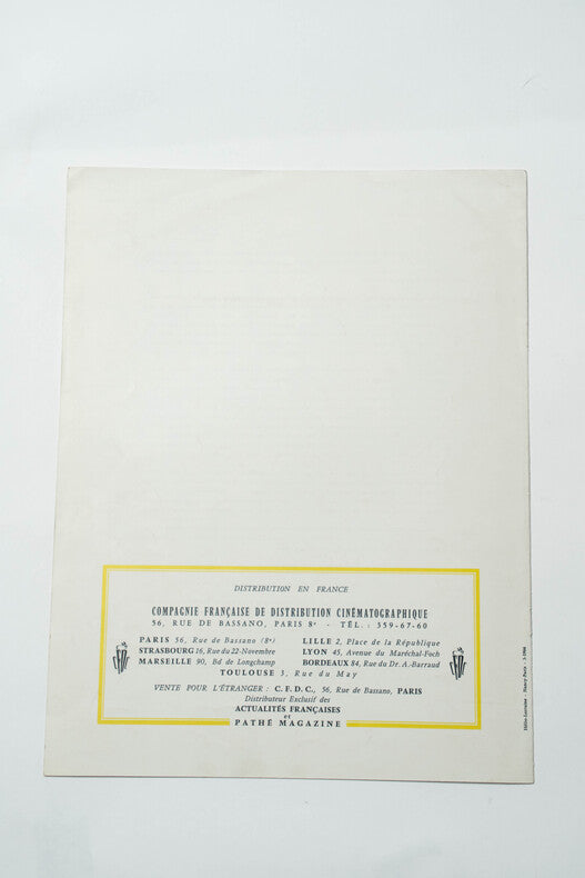 Ça Peut Toujours Servir — Dossier de presse original · Georg Jacoby · Eddie Constantine · Albert Préjean · 1960
