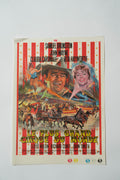 Le Plus Grand Cirque du Monde — Dossier de presse original · Henry Hathaway · John Wayne · Rita Hayworth · Claudia Cardinale · Complet de l'affichette · 1964