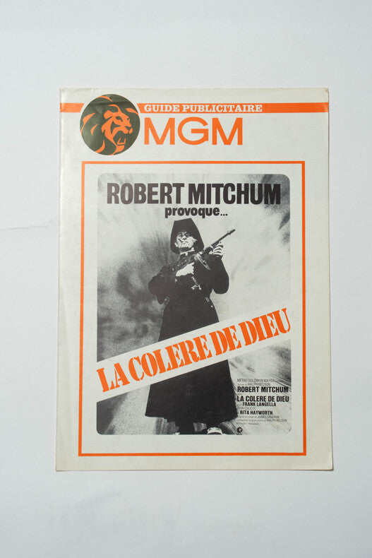 La Colère de Dieu — Dossier de presse original · Ralph Nelson · Robert Mitchum · Rita Hayworth · Frank Langella · 1972
