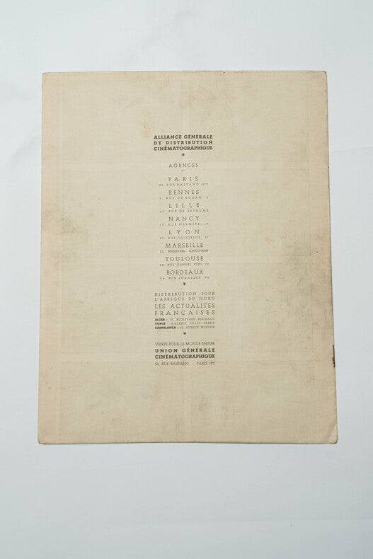 Fausse Identité — Dossier de presse original · André Chotin · Raymond Bussières · Franck Villard · 1947