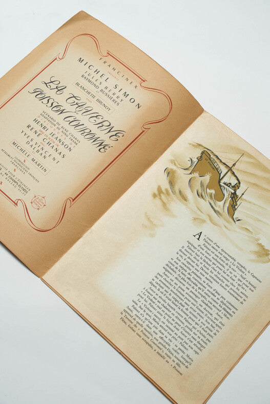 La Taverne du Poisson Couronné — Dossier de presse original · René Chanas · Michel Simon · Jules Berry · 1947