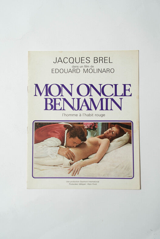 Mon Oncle Benjamin — Dossier de presse original en roman-photo · Edouard Molinaro · Jacques Brel · Bernard Blier · 1969