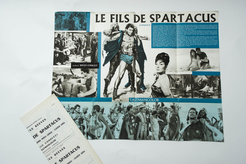 Le Fils de Spartacus — Dossier de presse original · Sergio Corbucci · Steve Reeves · Gianna Maria Canale · 1962