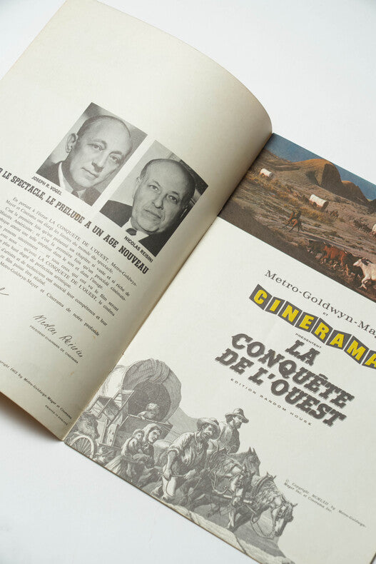 La Conquête de l'Ouest — Dossier de presse original · Hathaway, Ford & Marshall · John Wayne · James Stewart · Gregory Peck & al. · MGM, 1962
