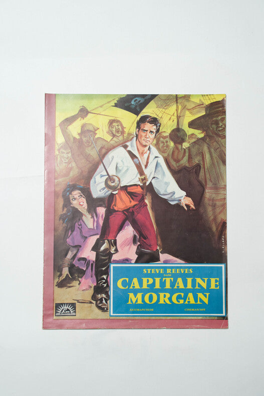 Capitaine Morgan — Dossier de presse original · André de Toth & Primo Zeglio · Steve Reeves · Couverture Gilbert Allard · Lux Productions, 1960