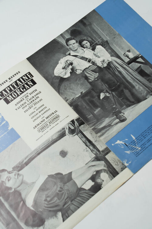 Capitaine Morgan — Dossier de presse original · André de Toth & Primo Zeglio · Steve Reeves · Couverture Gilbert Allard · Lux Productions, 1960