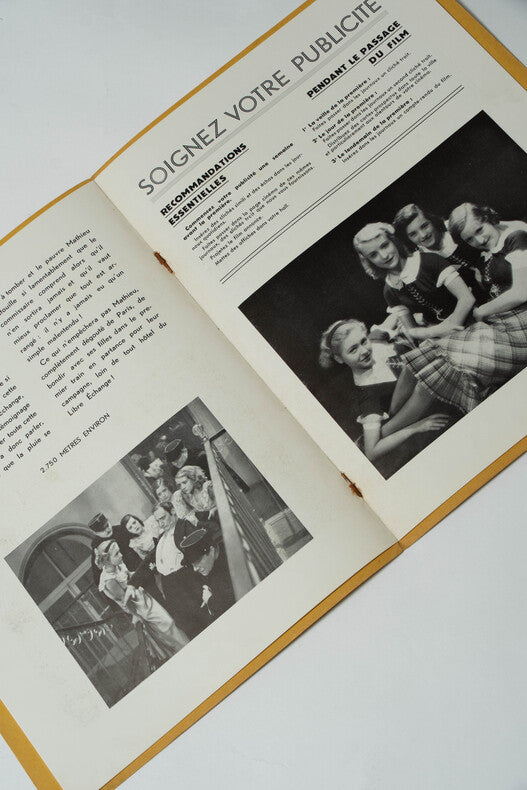 L'Hôtel du Libre Échange — Dossier de presse original · Marc Allégret · Jacques Prévert · Fernandel · Ginette Leclerc · 1934
