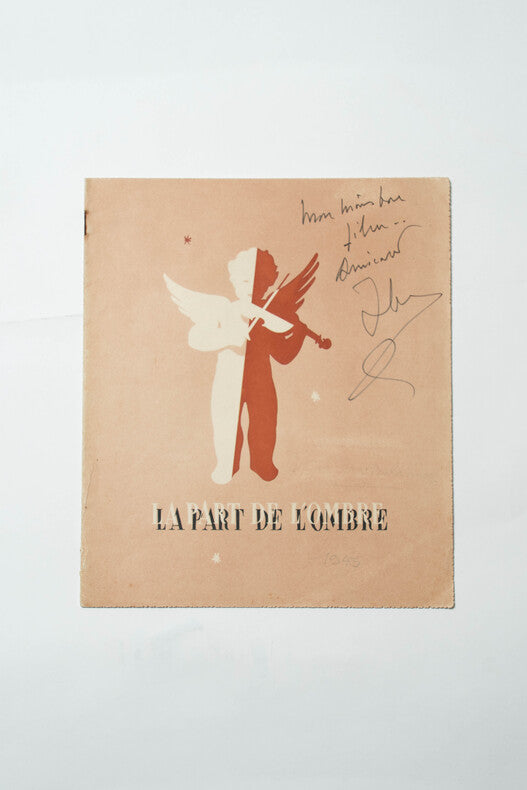 La Part de l'Ombre — Dossier de presse original dédicacé · Jean Delannoy · Edwige Feuillère · Jean-Louis Barrault · 1945