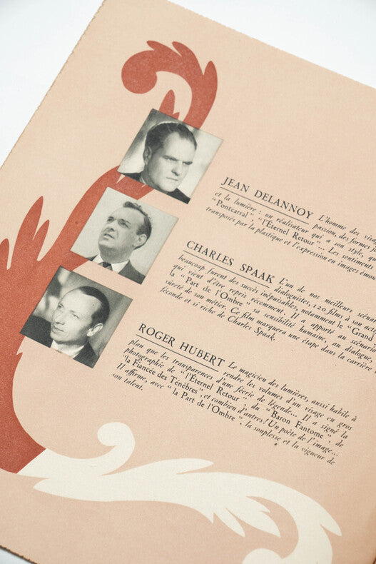 La Part de l'Ombre — Dossier de presse original dédicacé · Jean Delannoy · Edwige Feuillère · Jean-Louis Barrault · 1945