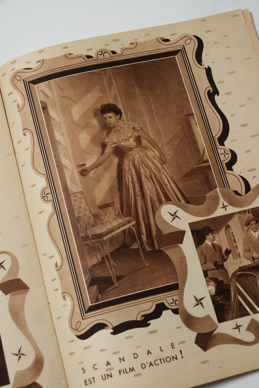 Scandale — Dossier de presse original dédicacé · René Le Hénaff · Paul Meurisse · Odette Joyeux · Philippe Lemaire · 1948